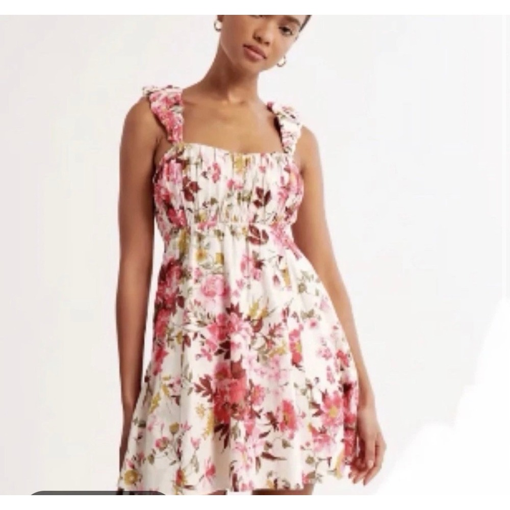 Abercrombie & Fitch Women's Sleeveless Floral Dress Sz L